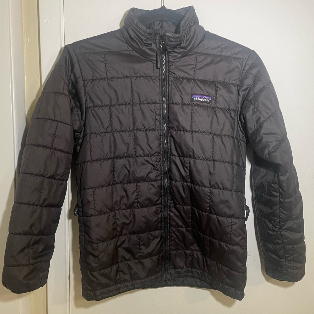 Boys black nano puff